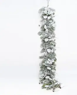 Vetvičky, girlandy, kvety Kinekus Girlanda vianočná 150 cm čečina + eucalyptus