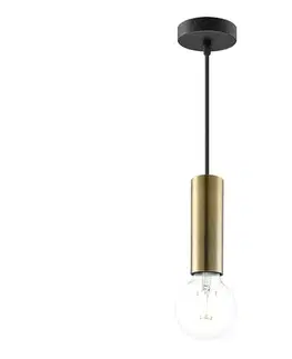 Svietidlá Home Sweet Home Luster na lanku SAGA 1xE27/40W/230V mosadz 8718808178655