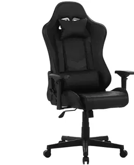 Otočné kreslá Kreslo pre Hráča Leander 8690 čierna