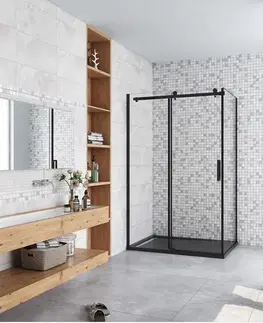 Sprchovacie kúty H K - Sprchovací kút DIAMOND BLACK 120x80 cm Ľ/P variant SE-DIAMONDBL12080