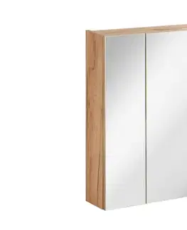 Skrinky do kúpeľne ArtCom Zrkadlová skrinka CAPRI Oak 843 | 80 cm