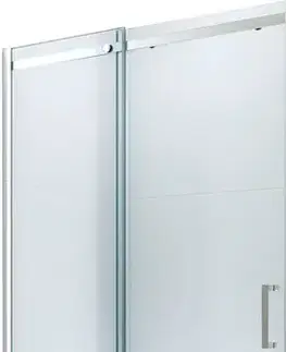 Sprchovacie kúty MEXEN - Omega posuvné sprchové dvere 130, transparent, chróm so sadou pre niku 825-130-000-01-00