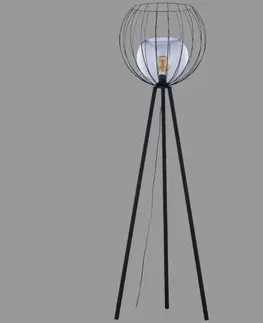 Lampy do obývačky Stojanová lampa Universo black 5057 LP1