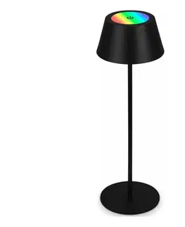 Lampy Brilo - LED RGB nabíjateľná dotyková stolná lampa KIKI LED/2,6W/5V IP44 2600 mAh čierna 7466015