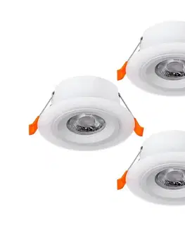 Svietidlá Eglo 900913 - SADA 3x LED podhľadových svietidiel CALONGE 3xLED/4,8W/230V biela 900913
