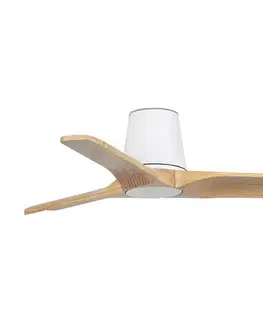 Ventilátory FARO Barcelona FARO 33836 - Stropný látor HEYWOOD TUB S borovica/biela pr. 90 cm + DO 33836