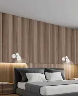 Nástenné svetlá Nástenná lampa 1xE14 biela+chróm FIDO