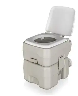 Outdoorové variče Happy Green Prenosná toaleta 20 l, sivá