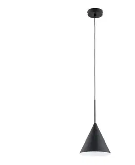 Svietidlá  Luster na lanku FABO 1xE27/15W/230V čierna 61457