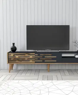 TV stolíky TV stolík Valensiya - Walnut, Anthracite