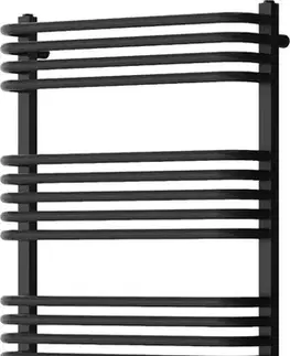Radiátory do kúpeľne MEXEN - Apollo vykurovací rebrík/radiátor 1210 x 650 mm, 713 W, čierna W117-1210-650-00-70