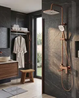 Kúpeľňové batérie REA REA - Sprchový set STORM COPPER BRUSH REA-P3000