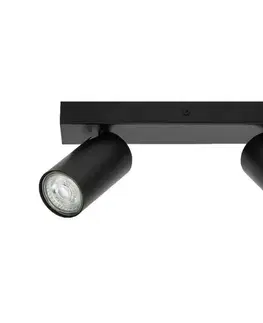 Svietidlá Ledvance - LED Nástenné bodové svietidlo OCTAGON 2xGU10/3,4W/230V 2700K čierna 4058075828483