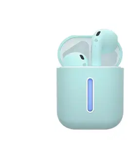 Predlžovacie káble TESLA Electronics - Bezdrôtové slúchadlá 300 mAh + 2x 25 mAh IPX4 tyrkysové TESO00012