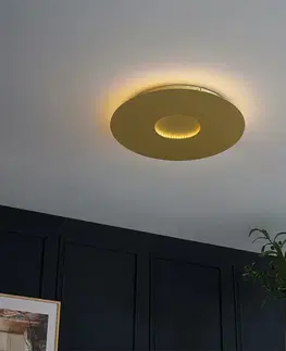 Stropné osvetlenie Moderné stropné svietidlo zlaté 40 cm vrátane LED s 3-stupňovým stmievaním - Morning