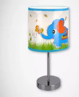 Lampy do obývačky Stolná lampa Nuka E14 blue 03649 LB1