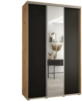 Šatníkové skrine Skriňa 45 Canaris 3 160 artisan/čierna/silver