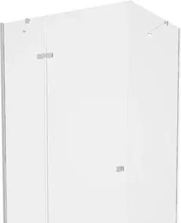 Vane MEXEN/S - Roma sprchovací kút 90x120, transparent, chróm + čierna vanička so sifónom 854-090-120-01-00-4070