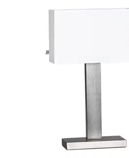 Lampy ByRydens 4002680-6524 - Stolová lampa PRIME 1xE27/5W/230V biela/matný chróm 4002680-6524
