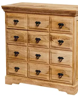 Komody Komoda Guru 90x90x45 indický masív mango