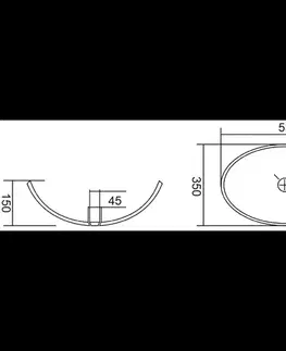Umývadlá MEXEN - Zira sklenené umývadlo na dosku 53 x 35, čierna 24175370