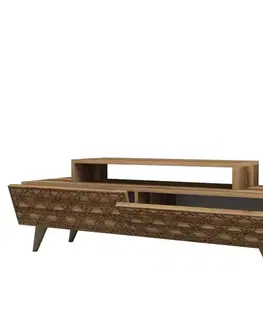 Konferenčné stolíky Televízny stolík City Walnut