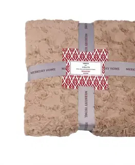 Ozdobné prikrývky Deka Sirius béžová 130x170 Merkury Home