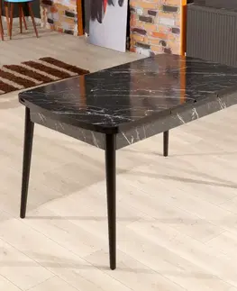 Jedálenské stoly Extendable Dining Table Bendir - Black
