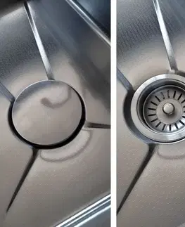 Kuchynské drezy REA REA - Multifunkčný oceľový drez 10 v 1 Alonzo Brush Nickel ZLE-06420