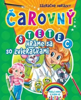 Nalepovačky, vystrihovačky, skladačky Čarovný štetec - Hráme sa so zvieratkami