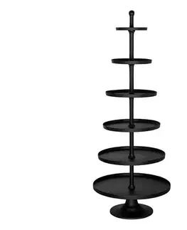 Taburetky Eglo 427651 - Stojan na servírovanie BABIRIK 206x79 cm čierny 427651
