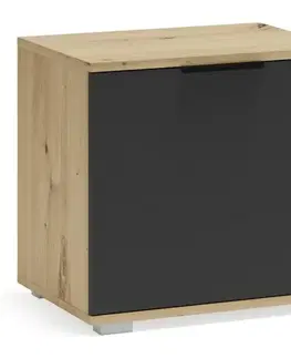 Skrinky na topánky Skrinka na topánky Clif ST 50 artisan/antracyt