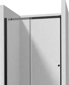 Sprchovacie kúty DEANTE - Kerria Plus nero Sprchové dvere, 110 cm - posuvné KTSPN11P