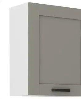 Kuchynské skrinky visiace Kuchynská skrinka Luna claygrey/biela 60G-72 1F