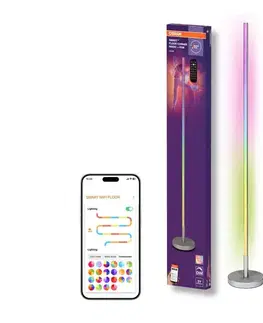 Lampy Osram - LED RGBW stmievateľná stojacia lampa SMART+ MAGIC LED/11,5W/230V strieborná Wi-Fi+diaľkový ovládač 4099854471858