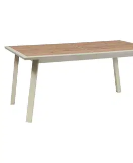 Stolčeky Hliníkový stôl NOVARA 170/264 cm (ivory)