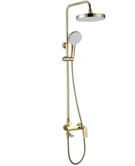 Kúpeľňové batérie REA REA - Sprchový set s batériou 150mm Veneta zlatá REA-P7842
