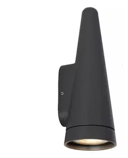 Svietidlá Lucide 27803/01/29- Vonkajšie nástenné svietidlo WIZARD 1xGU10/35W/230V IP54 čierna 27803/01/29