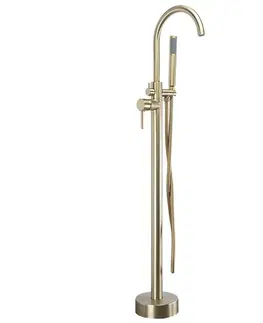 Kúpeľňové batérie REA - Voľne stojaca batéria Lungo brush gold REA-B7498