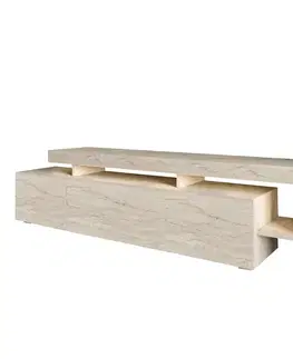 TV stolíky SIMO štýlový televízny stolík, traventine