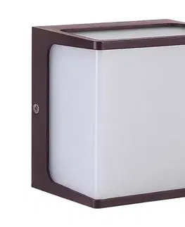 Svietidlá  LED Vonkajšie nástenné svietidlo LED/8W/230V IP65 4000K hnedá 10283