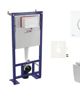 Záchody Cenově zvýhodněný závěsný WC set SAT do lehkých stěn / předstěnová montáž + WC SAT Brevis SIKOSSBR76 SIKOSSBR76