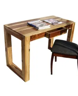 Písacie a pracovné stoly Písací stôl Tara 110x76x60 indický masív palisander