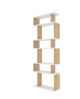 Knižnice Knižnica Bates - White, Oak