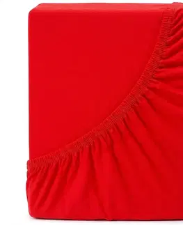 Plachty 4Home jersey prestieradlo Ideál červená, 180 x 200 cm