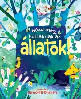 Leporelá, krabičky, puzzle knihy Nézd meg, hol laknak az állatok! - Anna Milbourne