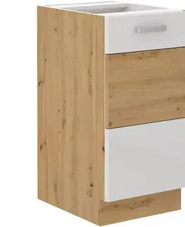 Kuchynské skrinky stojace Skrinka do kuchyne ARTISAN biela lesklá 40D 1F BB