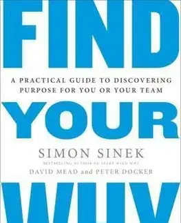 Ekonómia, manažment - ostatné Find Your Why - Simon Sinek