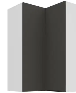 Kuchynské skrinky visiace Kuchynská skrinka Aria-GR/WH anti fingerprint 60X60 GN-90 2F (90°)