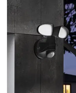 Záhradné lampy Eglo 98176 - LED Vonkajšie svietidlo so senzorom PAGINO 2xLED/7,5W/230V IP44 98176
